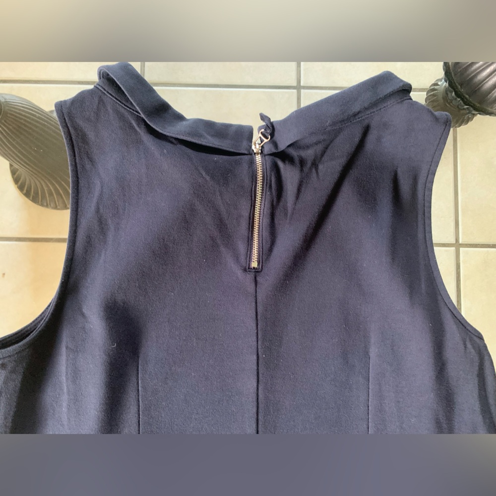 Talbots Navy Sleeveless Dress - Picture 5 of 8